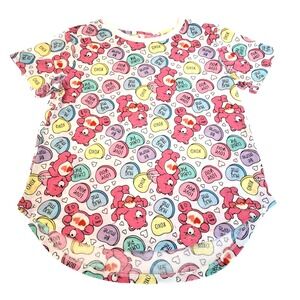 CARE BEAR VALENTINE'S Candy T-shirt / PJ Top‎ Retro 80s